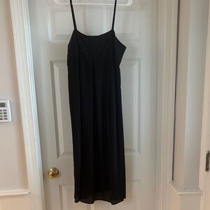 Who What Wear Black Strapless Dress